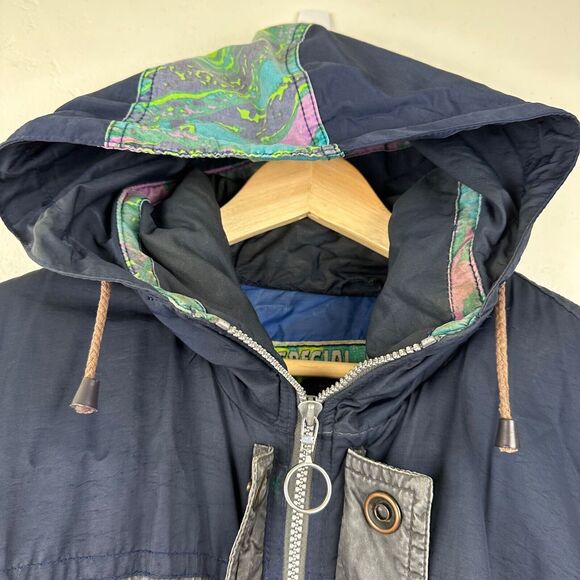 VTG 90s Bad Guys Jacket Special Effects Thrill Seekers Snowboard Mens Large - Picture 5 of 13